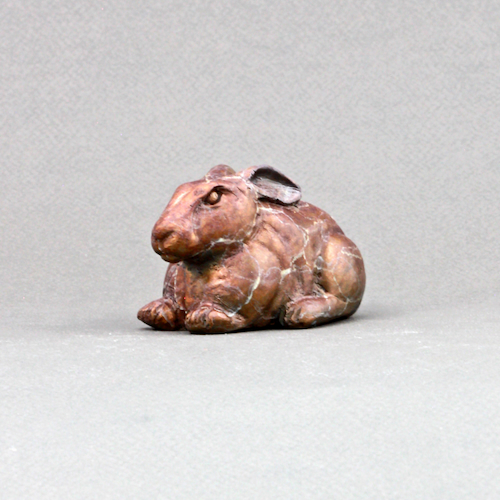 FL153 Rabbit Bronze 4x2x2 $375 at Hunter Wolff Gallery