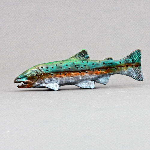 FL155 Rainbow Trout Bronze 5.5x2x1 $125 at Hunter Wolff Gallery