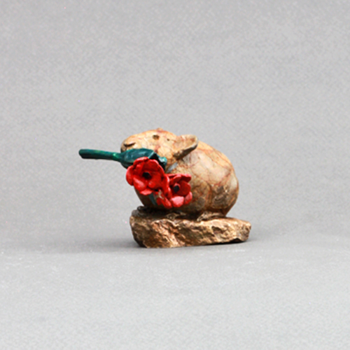 FL156 American Pika Bronze 2x2x2 $135 at Hunter Wolff Gallery