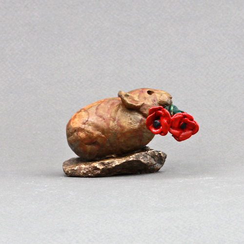 FL157 American Pika Bronze 2x2x2 $135 at Hunter Wolff Gallery
