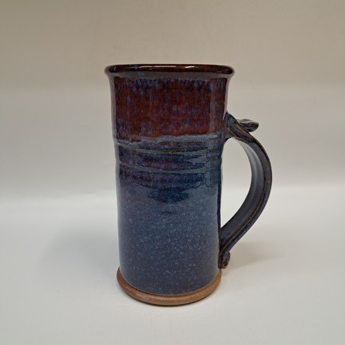 #260319 Beer Stein Blue & Red $25 at Hunter Wolff Gallery