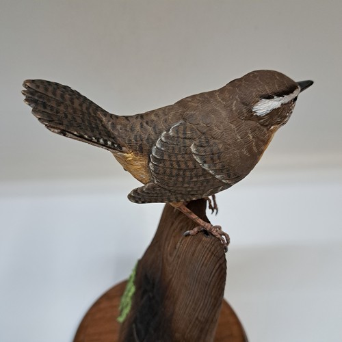 Carolina Wren 7.5x4.5x4.5 $975 at Hunter Wolff Gallery