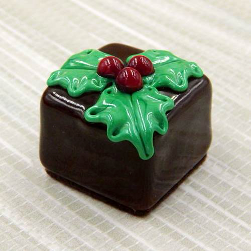 HG-094 Christmas Holly Chocolate $47 at Hunter Wolff Gallery