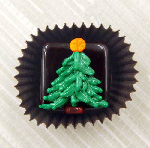 HG-069 Christmas Tree Chocolate $47 at Hunter Wolff Gallery