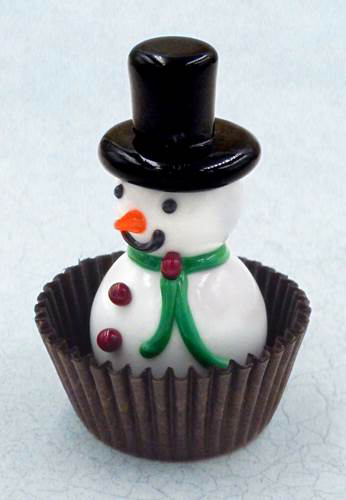 HG-054 Christmas Snowman Chocolate $50 at Hunter Wolff Gallery