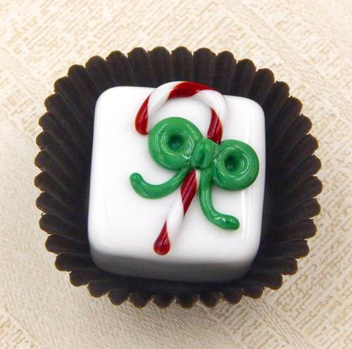 HG-045 Christmas Candy Cane Chocolate $45 at Hunter Wolff Gallery