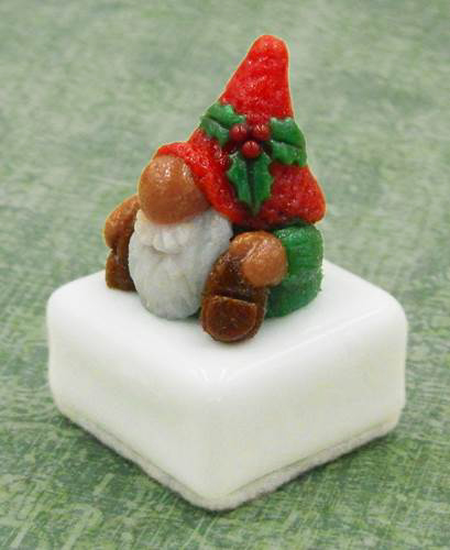 HG-051 Christmas Gnome Petit Four Chocolate $54 at Hunter Wolff Gallery