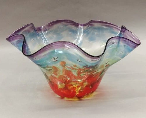 Click to view detail for DB-227 Bowl, Rainbow Series, Fluted