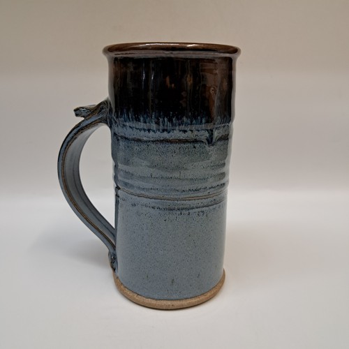 #260322 Beer Stein Brown & Blue $24 at Hunter Wolff Gallery