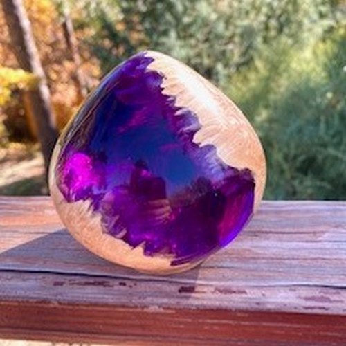 SH231 Inverted Teardrop Maple & Purple $225 at Hunter Wolff Gallery