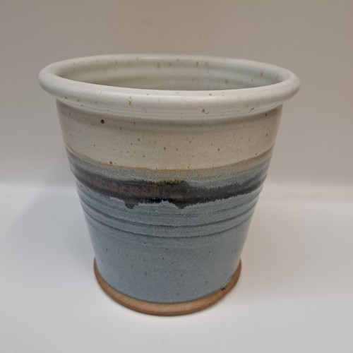 #260236 Utensil Caddy Blue & White $22 at Hunter Wolff Gallery