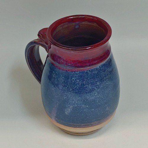 #220239 Mug, Hot & Cold Blue & Red $18 at Hunter Wolff Gallery