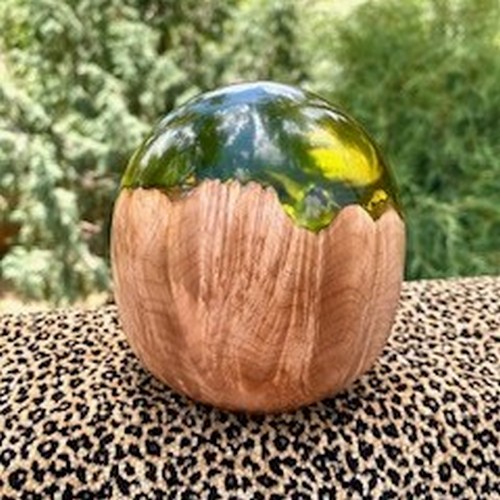 SH239 Maple & Lime Green Resin $225 at Hunter Wolff Gallery
