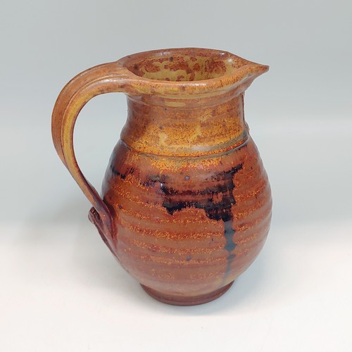 Click to view detail for #220255 Creamer/Pitcher Pumpkin/Brown $18