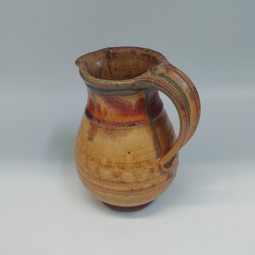 Click to view detail for #220257 Creamer/Pitcher Tan/Brown/Moss $18