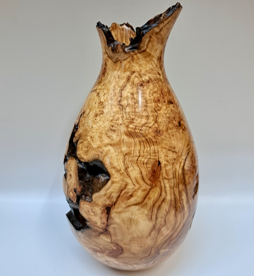 JW-261 Colorado Aspen Burl Hollow Woodturning $850 at Hunter Wolff Gallery