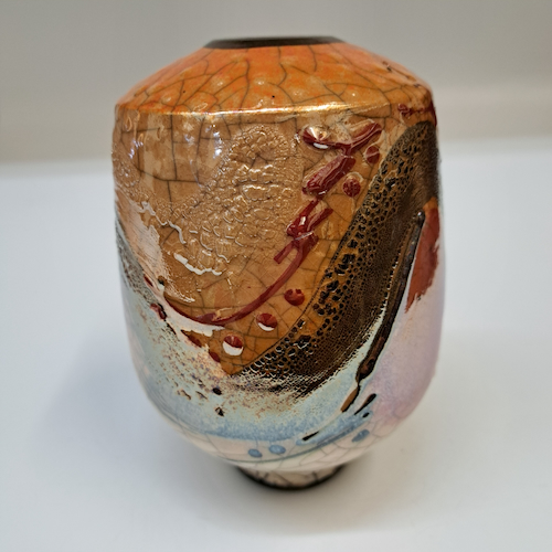 #260231 Raku 3X-Fired 6.5x4.5 $32 at Hunter Wolff Gallery
