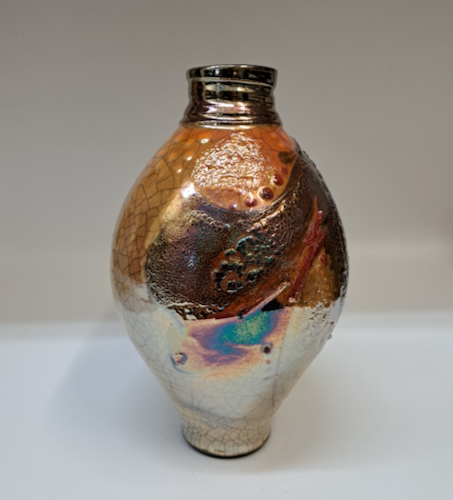 #260232 Raku 3X-Fired 10x6 $42 at Hunter Wolff Gallery