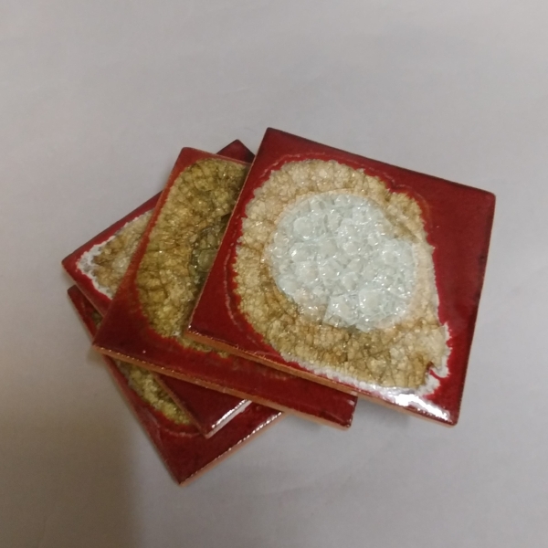 Click to view detail for KB-552 Coasters Set - Brick $42