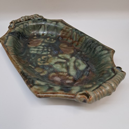 #251238 Platter, Green Small Cut-Away Rim $24 at Hunter Wolff Gallery
