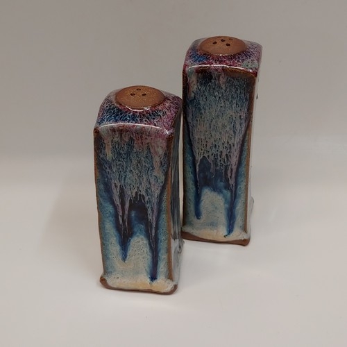 #220415 Salt & Pepper Shaker Set Blue $16.50 at Hunter Wolff Gallery