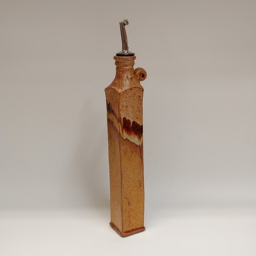 #220422 Oil/Vinegar Cruet Tan/Brown $24.50 at Hunter Wolff Gallery
