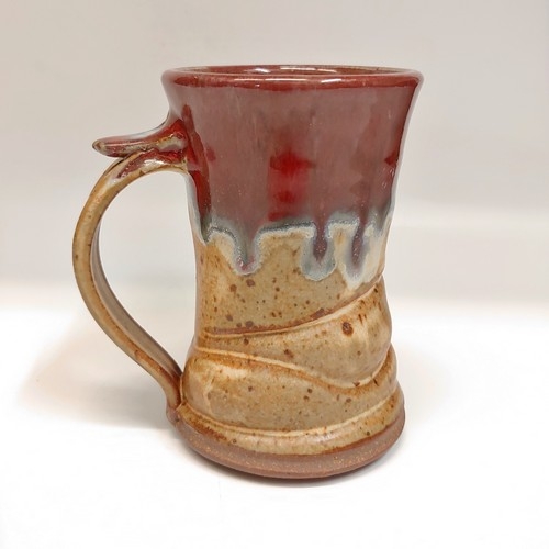 Click to view detail for #221143 Mug Red/Blue/Tan $18