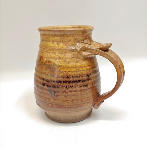 Click to view detail for #221146 Barrel Mug Tan/Brown/Yellow $18
