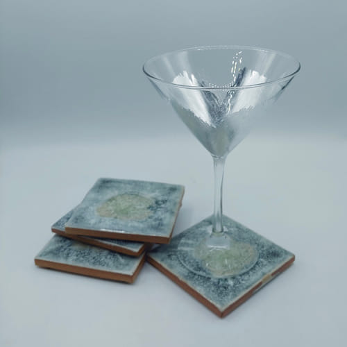 Click to view detail for KB-508 Coaster Set - Ash $42