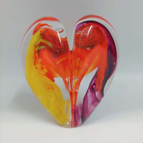 DG-050 Heart, Orange and Yellow $108 at Hunter Wolff Gallery