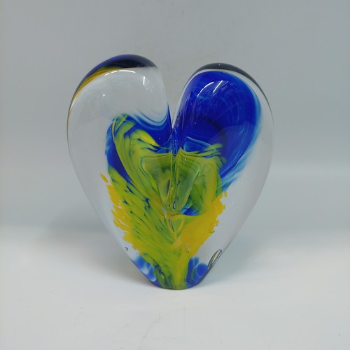 DG-054 Heart Cobalt, Lemon $108 at Hunter Wolff Gallery