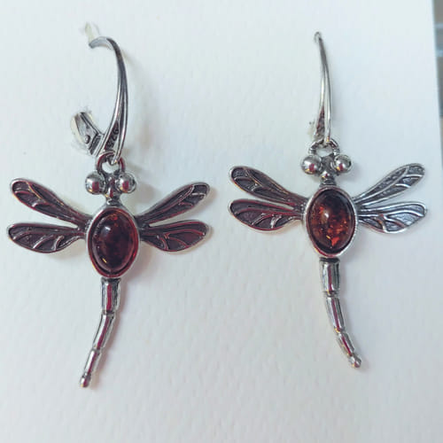HWG-057 Earrings, Dragon Fly $41 at Hunter Wolff Gallery