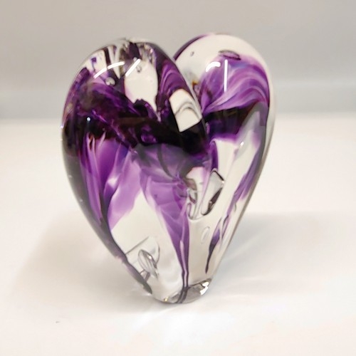 DG-059 Heart Purple 5x4 $110 at Hunter Wolff Gallery