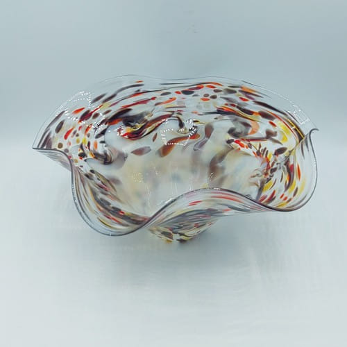 DB-604 Bowl - Granite Paint Splatter  5x9x10 $115 at Hunter Wolff Gallery