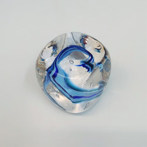 DB-621 Paperweight - square blue $52 at Hunter Wolff Gallery