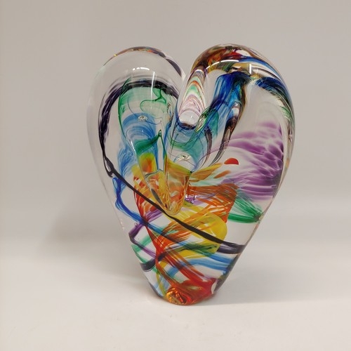 DG-062 Heart Multi-Color Stringers 5.5x4.5 $145 at Hunter Wolff Gallery