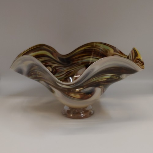 Click to view detail for DB-633 Earth Fluted Bowl 6.5x11x11 $235