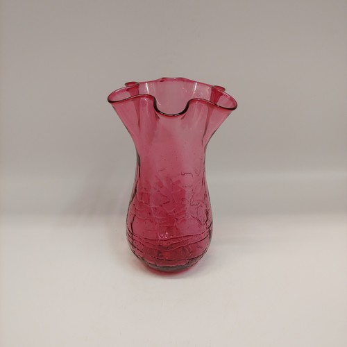 DB-639 Mini Vase Cranberry 5x2.5 $33 at Hunter Wolff Gallery