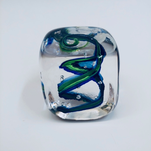 DB-662 Paperweight Square Blue/Green $66 at Hunter Wolff Gallery