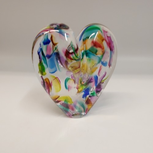DG-066 Heart Multi-Color Droplets $110 at Hunter Wolff Gallery