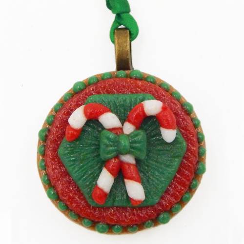 HG-120 Ornament Candy Cane $52 at Hunter Wolff Gallery