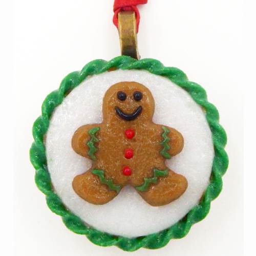 HG-131 Ornament Christmas Gingerbread Man $52 at Hunter Wolff Gallery