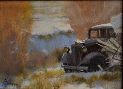 No Parking 4.75x6.5 $450 at Hunter Wolff Gallery