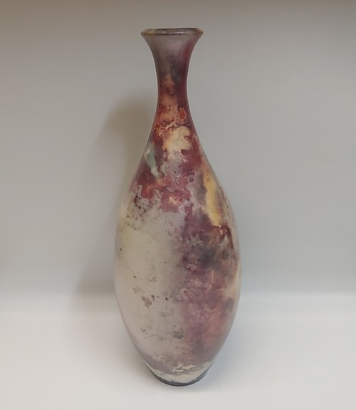 BS-007 Vase, Pit Fired Bottleshape 14.5x4.75 $295 at Hunter Wolff Gallery