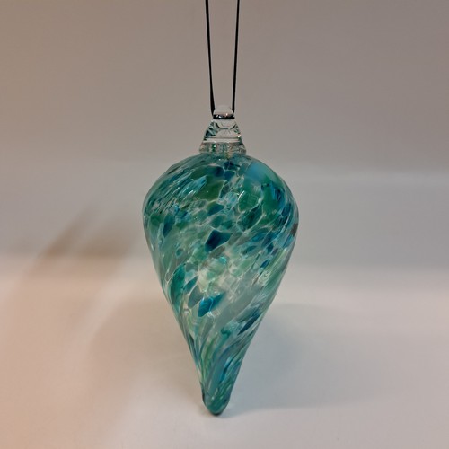 Click to view detail for DB-853 Ornament Optic Teardrop Teal $35