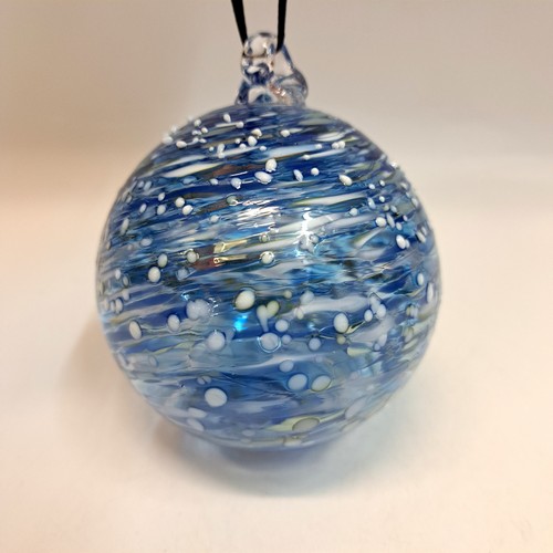 DB-892 Ornament - Snow Storm 3x3 $37 at Hunter Wolff Gallery