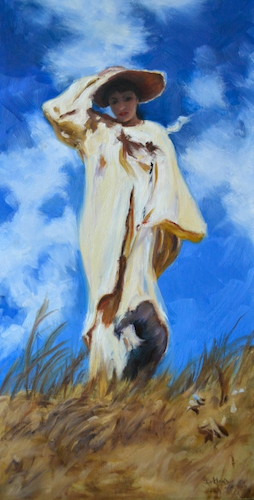 A Gust of Wind, after John Singer Sargent 21x11 $750 at Hunter Wolff Gallery