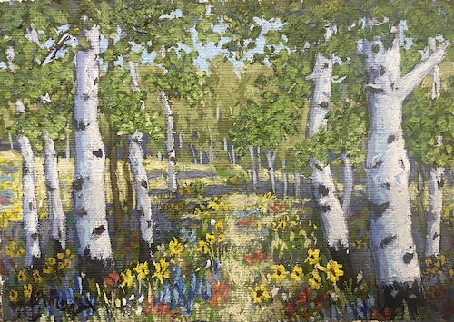 A Spot In The Shade 5x7 $230 at Hunter Wolff Gallery