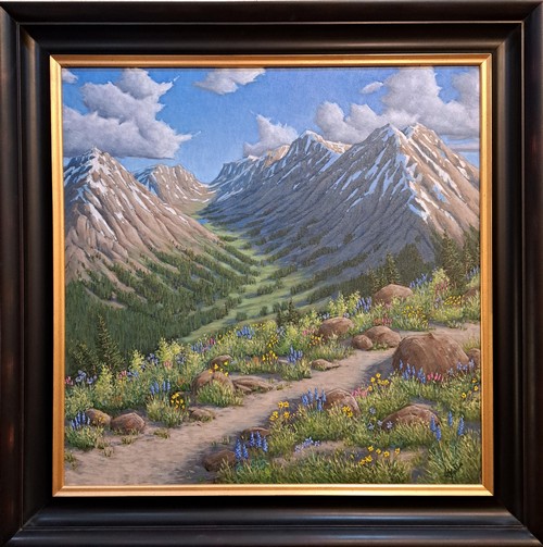 Click to view detail for An Alpine Trail 24x24 $1700