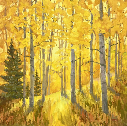 Amber Archway 18x18 $1325 at Hunter Wolff Gallery